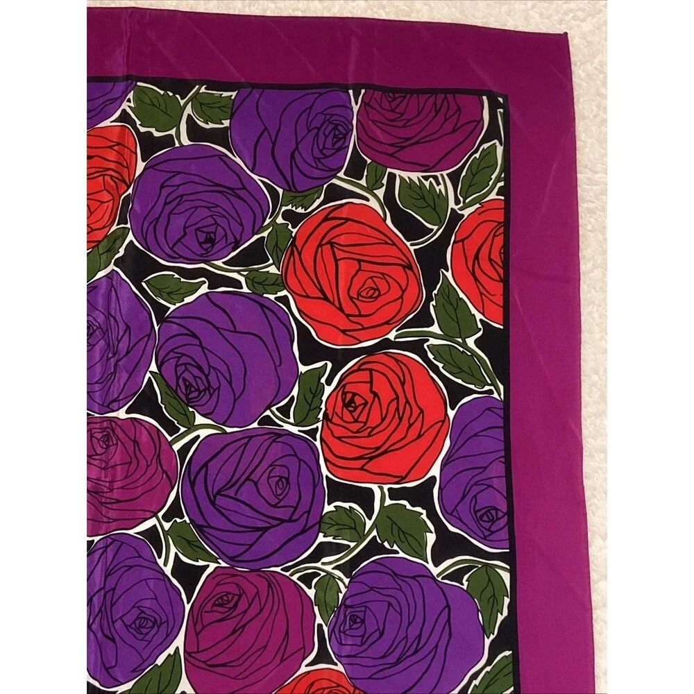 Vintage Christian Dior Square Silk Scarf 34